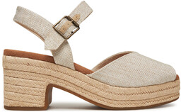 Espadryle Toms Isla Peep Toe 10021977 Écru