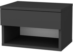 Stolik nocny Jamot Anthracite, antracytowy