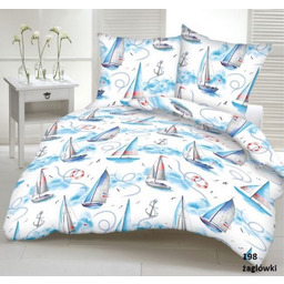 Karo Pościel z kory 140x200 żaglówki 198 kotwice