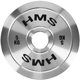 Talerz olimpijski stalowy kalibrowany TOS50 5 kg HMS