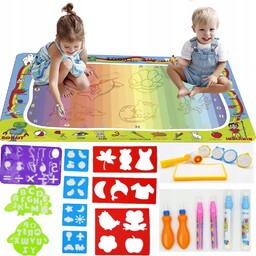 MATA WODNA DO MALOWANIA WODĄ DUŻA POLSKI ALFABET