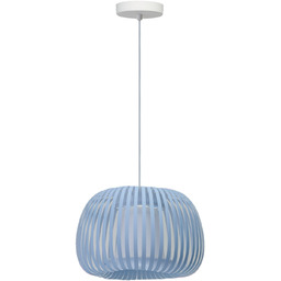 Lampa wisząca metalowa niebiesko-biała AZ6642 z serii AGORA