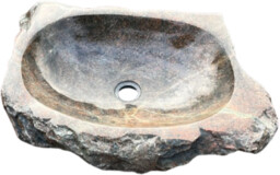 Umywalka nablatowa kamienna 52-41 x15 cm ,
