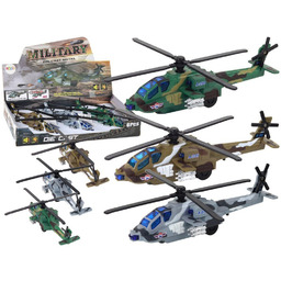 Helikopter Wojskowy Śmigłowiec Militarny Aluminiowy Mix Dźwięk Światła