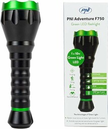 PNI Adventure F750 Zielone światło aluminiowe Latarka, 10