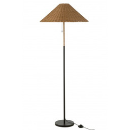 Lampa Podłogowa Boho Czarna