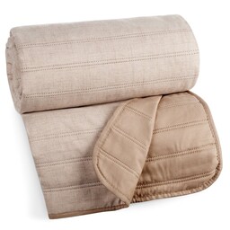 Eurofirany Narzuta dekoracyjna 220x240 Selen morelowa z tkaniny