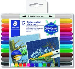 Staedtler, Flamastry dwustronne do tkanin Design Journey, 12