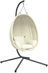 Elior Beżowa stojąca huśtawka ogrodowa G2-C68