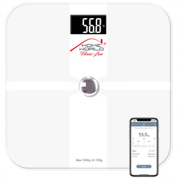 Waga Łazienkowa analityczna elektroniczna 180kg 12w1 Aplikacja Tech-med