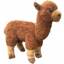 Maskotka Alpaka Lama Brązowa DUBI - 28cm