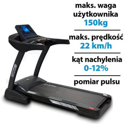 HERTZ FITNESS Bieżnia elektryczna Ranger 2210W 22km/h