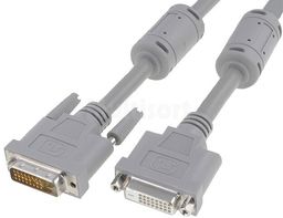 Kabel wtyk DVI-D męski - wtyk DVI-D żeński