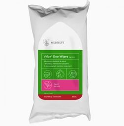 Chusteczki do dezynfekcji powierzchni (antybakteryjne) VELOX DUO WIPES