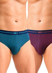Slipy męskie bambusowe (2pack) uniwersalne w drobne paski
