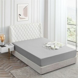 Prześcieradło z gumką 180x200 Jasne Szare