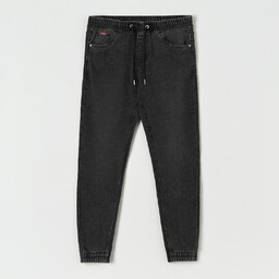 Sinsay - Jeansy jogger fit - Szary
