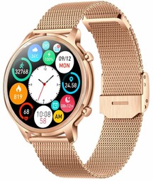 Smartwatch damski z funkcją rozmowy Manta Kelly złoty