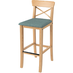 Pokrowiec na krzesło barowe Ingolf z tapicerowanym siedziskiem,