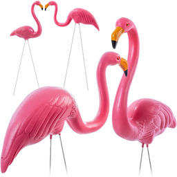 Figurka flaminga Lodeve 83 x 36 cm różowy