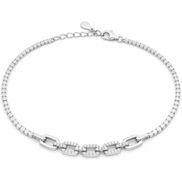 Bransoletka Srebrna Tennis z Cyrkoniami pr 925
