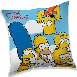 Poduszka the Simpsons family clouds, 40 x 40