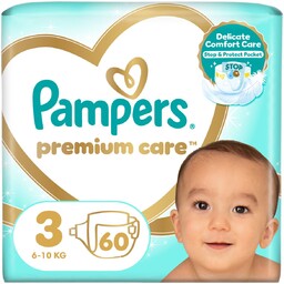 Pampers Premium Care Pieluszki, rozmiar 3, 60 szt.
