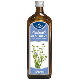 Oleofarm LinumVital olej lniany tłoczony na zimno, 1000ml