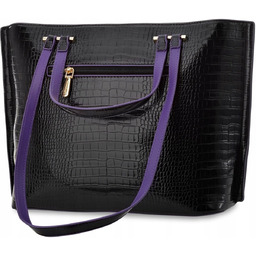 Torebka shopper aktówka monnari klasyczna elegancka torba lakierowana