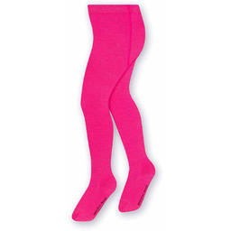 Rajstopki z wełny merynosów dziecięce różowe