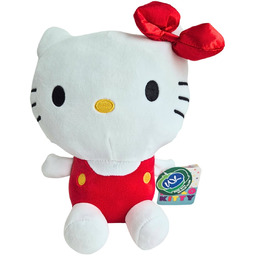 Maskotka pluszowa przytulanka Hello Kitty w czerwonym ubranku