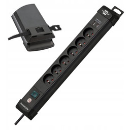 Listwa zasilająca z wyłącznikiem 6g 3m 2x Usb