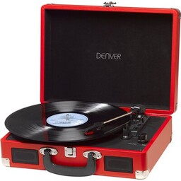 DENVER Gramofon VPL-120 Czerwony