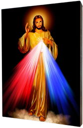 Obraz religijny na desce lipowej, Jezus Miłosierny