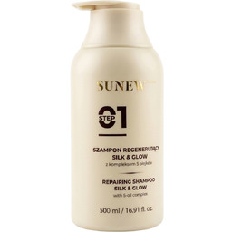 SunewMed+ Silk & Glow, szampon regenerujący z kompleksem