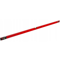 Poziomnica aluminiowa 200cm 2m 3 libelki 1mm/1m Standard