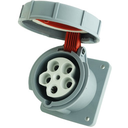 Gniazdo tablicowe proste CEE 5P 63A 400V IP67