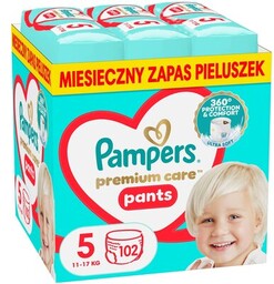 PAMPERS Pieluchomajtki Premium Care Pants 5 (102 szt.)