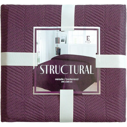 Jednokolorowa narzuta na łóżko Structural 200x220 cm