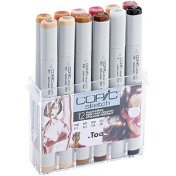 COPIC Sketch Marker Set "Portrait" z 12 kolorami