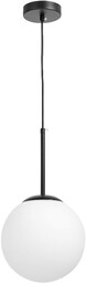 LAMPA WISZĄCA NOWOCZESNA CZARNA BIAŁA KULA FREDICA 20