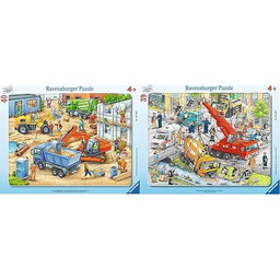 Ravensburger Puzzle 6120 Wielkie Pojazdy Budowlane 40 Elementów
