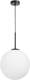 LAMPA WISZĄCA NOWOCZESNA CZARNA BIAŁA KULA FREDICA 30