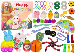 Zestaw Antystresowy Squishy Spinner Miękkie Gniotki Pop It