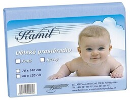 Bellatex Prześcieradło jersey dziecięce, jasnoniebieskie, jasnoniebieski, 70 x