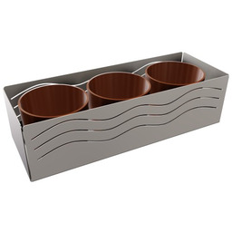 Dekoracyjna metalowa osłonka na doniczki