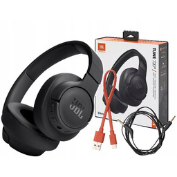 Jbl Tune 720BT Czarne Duże słuchawki nauszne bezprzewodowe