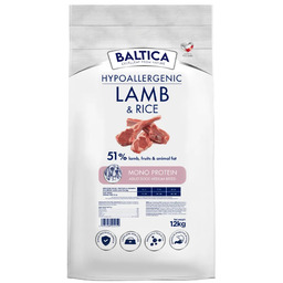 BALTICA Karma z jagnięciną i ryżem dla średnich