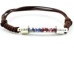 Kamienie i minerały. Bransoletka Rubin + Surowy Szafir.