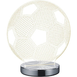 Lampa stołowa LED z motywem piłki nożnej 3D